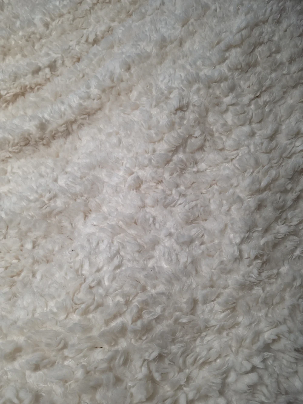 Coma Inducer Plush Faux Sheepskin Bedspread - Cream